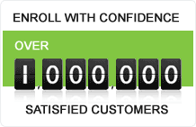 Enroll with confidence. Over one million satisfied customers